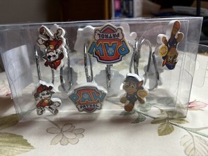 NEW Paw Patrol Shower Curtain Hooks Set/12 Chase Marshall Dogs Nickelodeon Kids