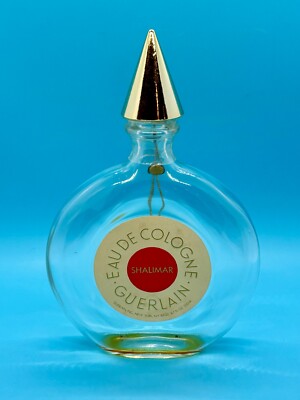 Vintage Collectible Shalimar Guerlain Eau De Cologne 6.7 oz/200 ml EMPTY BOTTLE