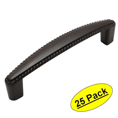 *25 Pack* Cosmas Cabinet Hardware Oil Rubbed Bronze Rope Handle Pulls #4111ORB