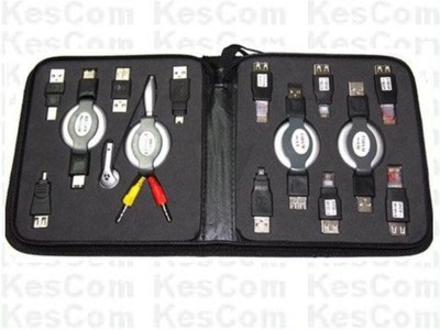 USB Adapter Traveler Kit die meisten USB Adapter 14 Teile in einer Tasche #10230