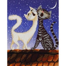 Bead Embroidery Kit Cats Bead stitching Beadwork DIY VDV