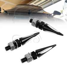 Black Cut Spike Windscreen Windshield Bolt Screws For Harley Street Tri Glide