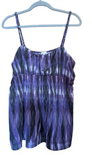 Studio Y Babydoll Top Sz XL Purple Festival Whimsigoth Boho Indie Sleaze y2k