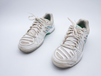 ASICS Gel-Dedicate Unisex Tennisschuh Sportschuh weiß Gr 38 EU Art 29401-10