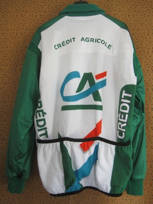 Veste Cycliste Hiver Nalini Vintage Credit Agricole, Taille M, Vert, équipe Look