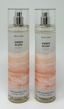 2 NEW BATH  BODY WORKS AMBER BLUSH FINE FRAGRANCE MIST BODY SPRAY 8 OZ LARGE