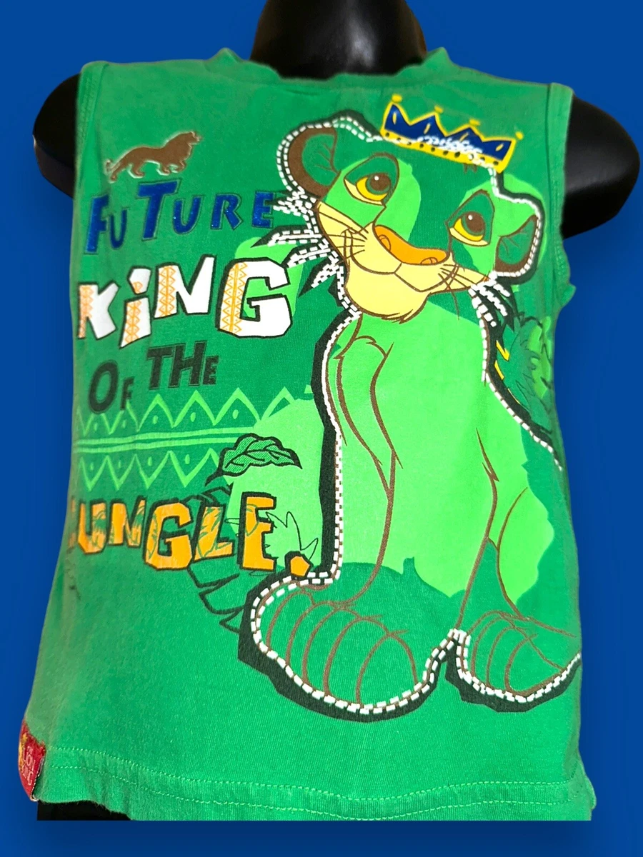 Vintage 2000s Disney Simba Lion King Full Print Shirt Tank Toddler