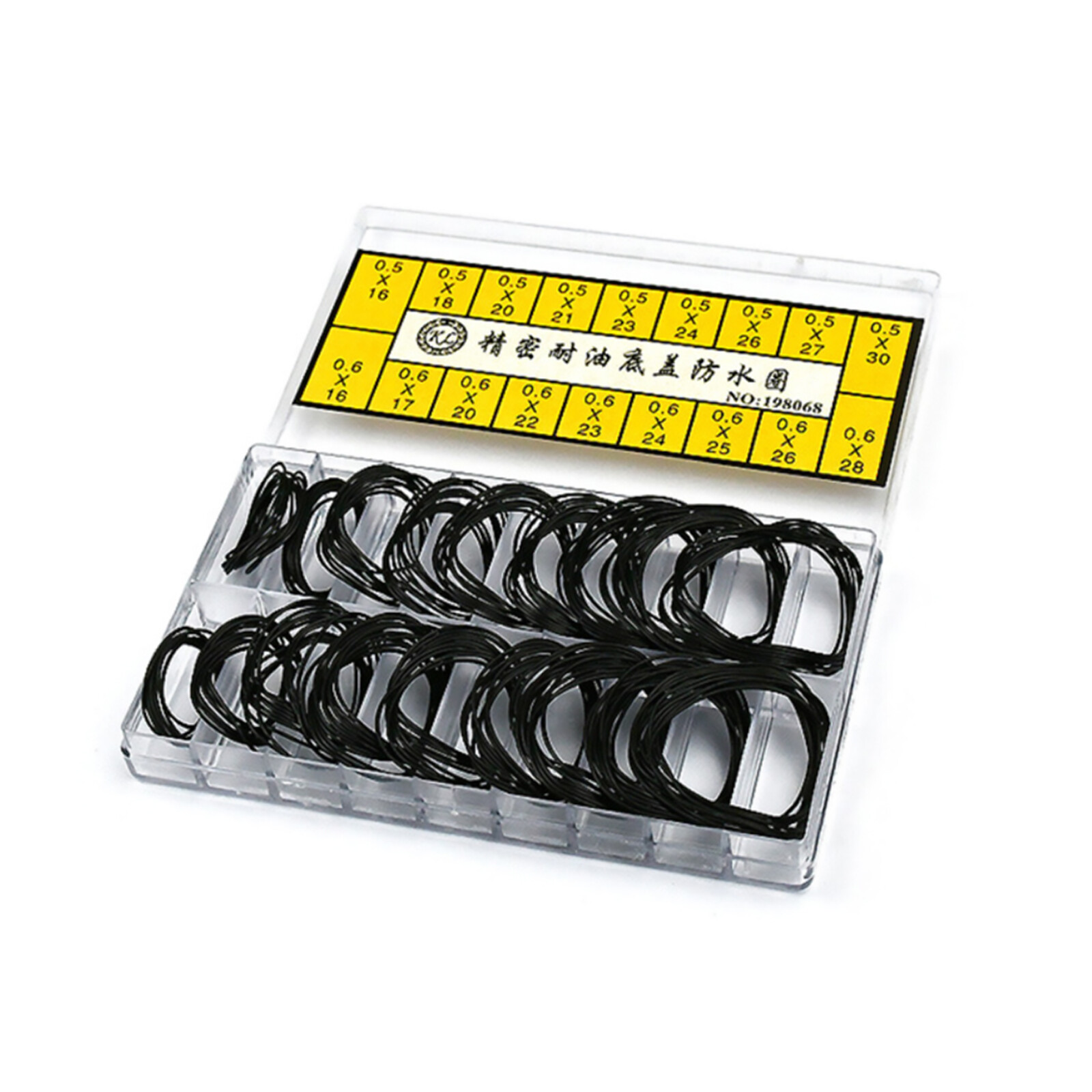 200x 0.5&0.6mm Assorted Waterproof Watch Case O-Ring Rubber Gasket Sealed Washer