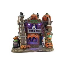 Pumpkin Ale Distillery Animated Halloween Village LED Lights & Music NEW