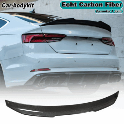 Carbon rear spoiler wing spoiler for Audi A5 B9 sportback S5 S line 2017-2024 