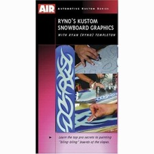 Kustom Snowboard Graphics How-To Airbrush Paint DVD with Ryan "Ryno" Templeton