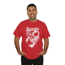 Scorpio | Unisex | Heavy Cotton | T-Shirt | Zodiac | Astrological Sign