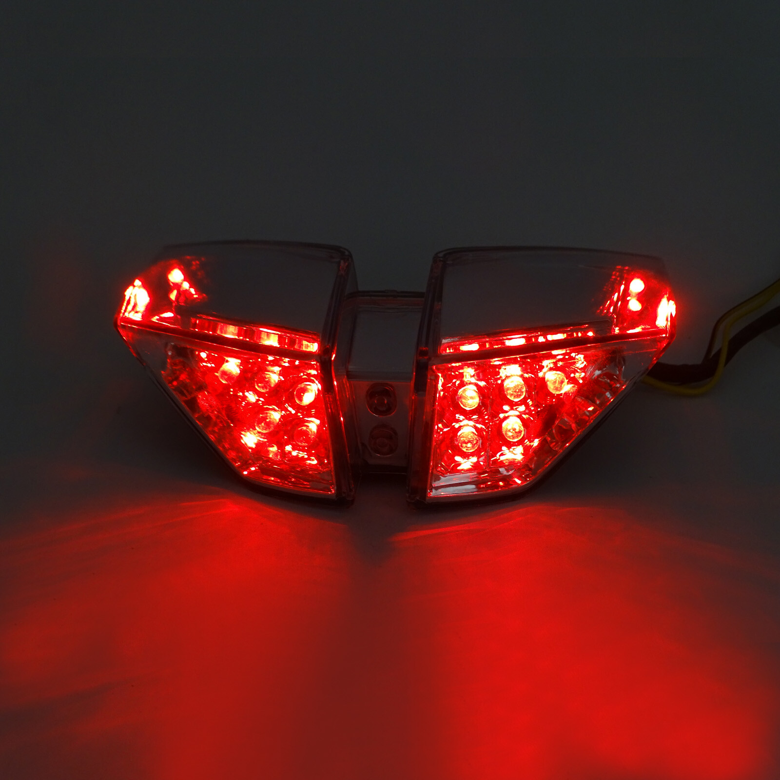 F4 Racing Sign Light Clear Led Integrated Tail Turn Signals Light For MV AGUSTA Brutale F4 R ...