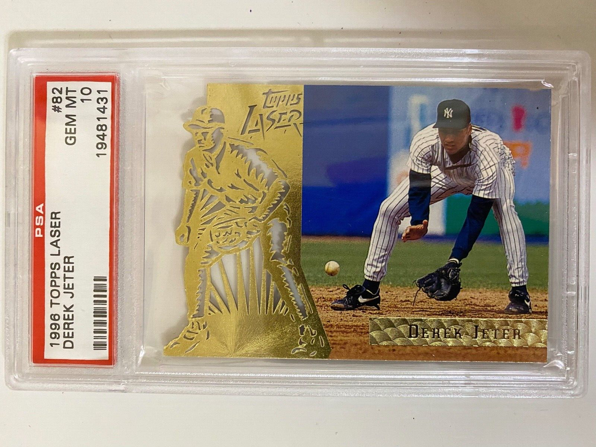 Topps2013 ジーター 3Dカード 美品 1996 Topps Laser Derek Jeter #82 PSA 10 GEM MINT New York Yankees