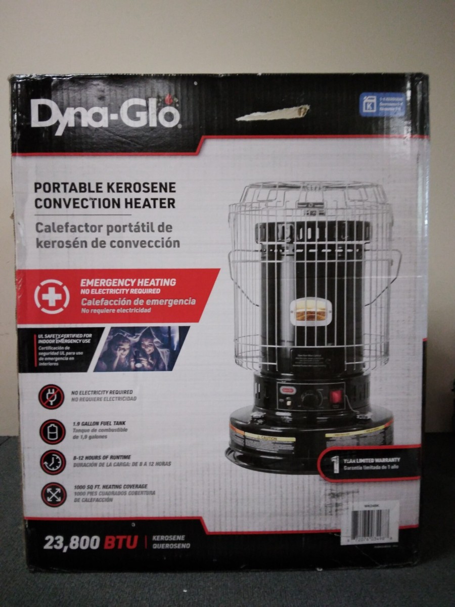 Dyna-Glo WK24BK 23,800BTU Indoor Kerosene Convection Heater 872076034988 |  eBay