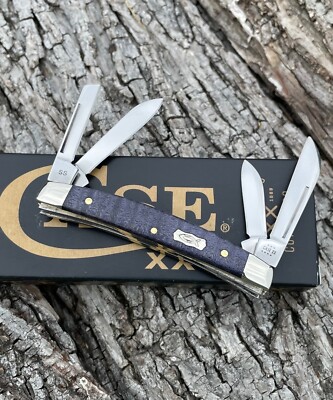 CASE XX *g 2023 PURPLE CURLY MAPLE SMALL 4 BLADE CONGRESS KNIFE KNIVES