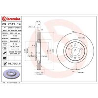 Brembo 2X Bremsscheibe Vorne 280 InnenbelüFtet FüR VW Golf IV 1J1 1J5