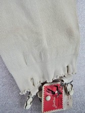 Nos Vintage Jantzen Postage Stamp Slim Tube Girdle Seamless Knit Elastic Yarn L