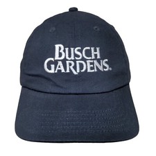 Busch Gardens Slideback Hat Blue One Size Embroidered Adjustable 6 Panel