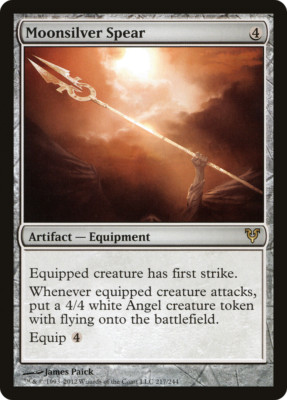 Moonsilver Spear (x1) _ Avacyn Restored _ EX up to NM _  MTG _ 4RCards