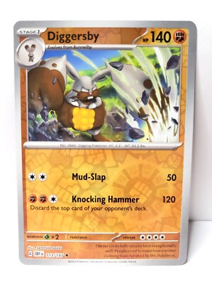 diggersby pokemon card Amazon.com: Diggersby - 096/189 - Rare