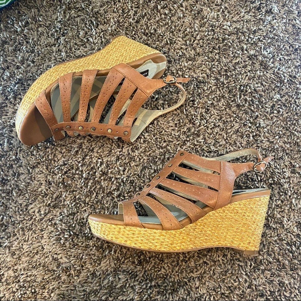 Adrienne Vittadini ウェッジサンダル, 24 / 24.5 cm? (USA 7.5) / wedge sandals (US size 7.5) Adrienne Vittadini Strappy Wedges Size 7.5 | eBay
