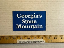 Vintage 1970 Georgia's Stone Mountain Annual Vehicle Permit Sticker