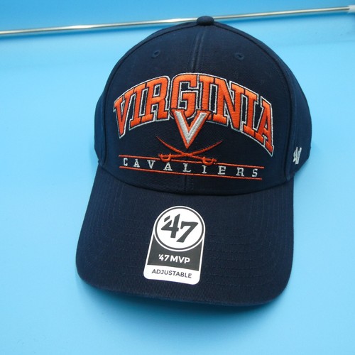 '47 Brand Virginia Cavaliers Hat Mens Blue Strap Cap College Sports MVP NCAA New - Picture 2 of 8