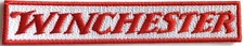Winchester Embroidered Text Patch Iron On Rifles Badge Guns Hunters