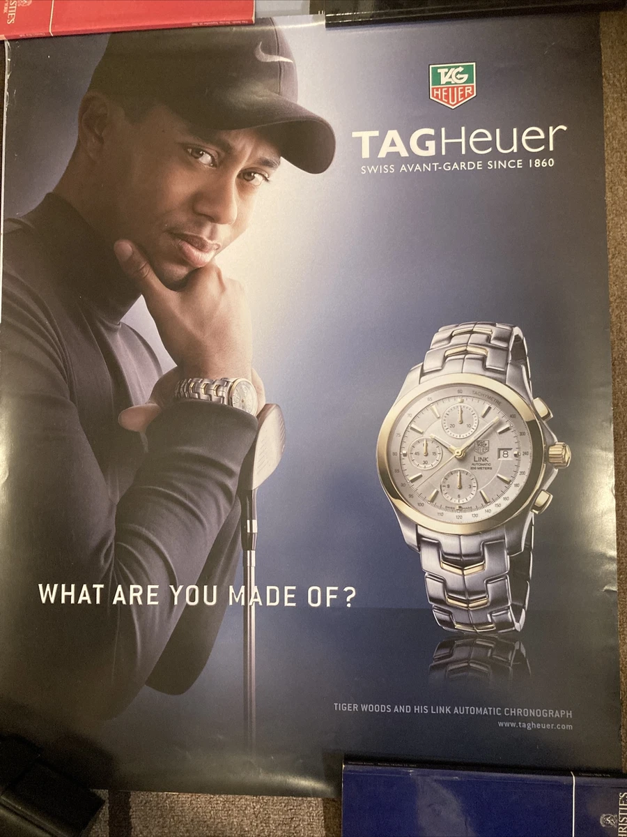 Tag Heuer Link Automatic Two Tone chronograph with Tiger Woods