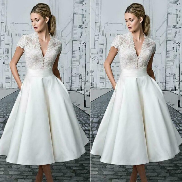 ebay short wedding dresses