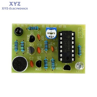 10set Analog Electronic Candle DIY Making Kit DC 5V Soldering Practice DIY Parts
