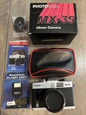 Photo Flex MX-35 Point and Shoot 35mm Film Camera, Case and Instructions