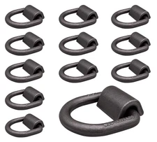 (12 Pack) 5/8" Heavy Duty Weld-On Forged D Ring 18,900 Lbs