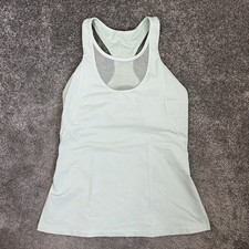 Lululemon Tank Top Mint Green Racerback Womens UK 14 US 10 Gym Yoga Vest