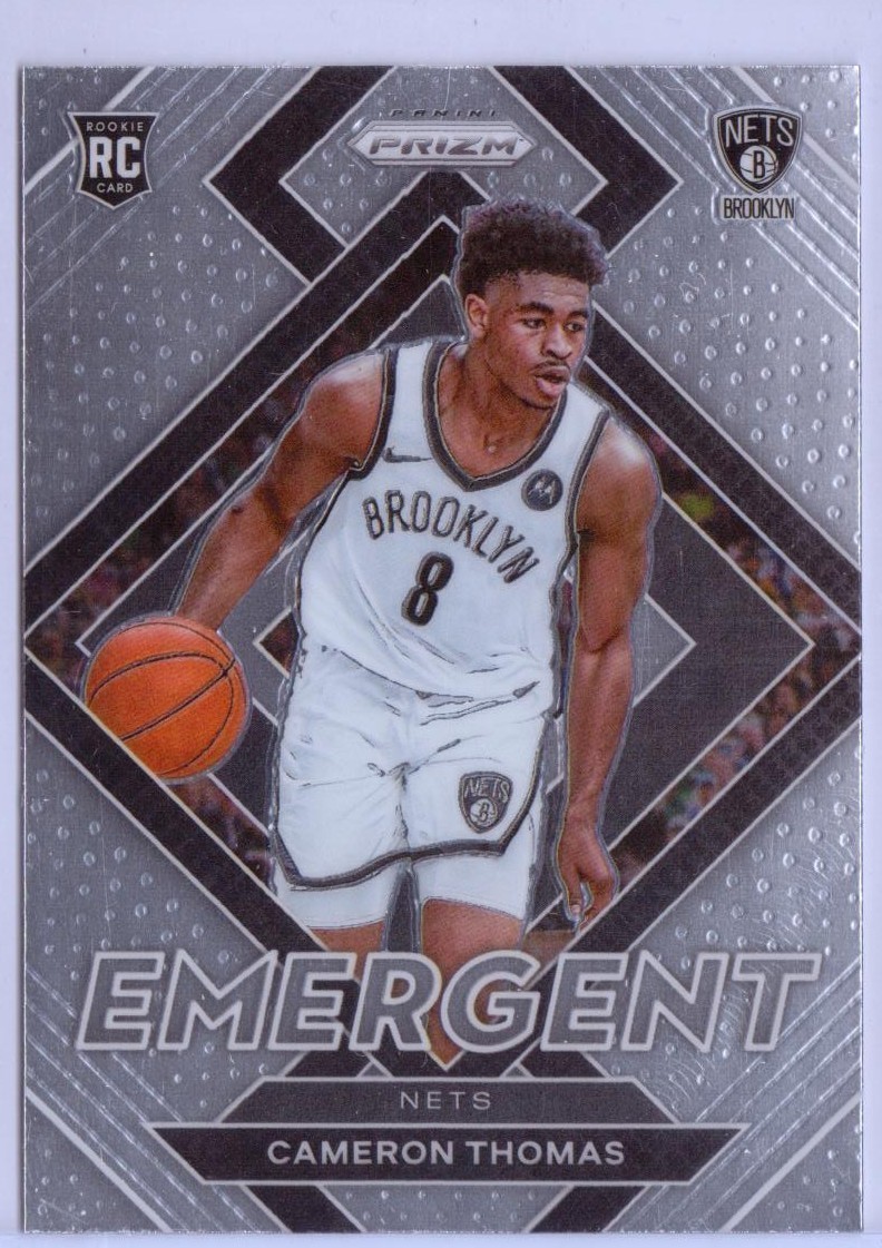 2021-22 Panini Prizm Emergent #4 Cameron Thomas RC - Brooklyn Nets
