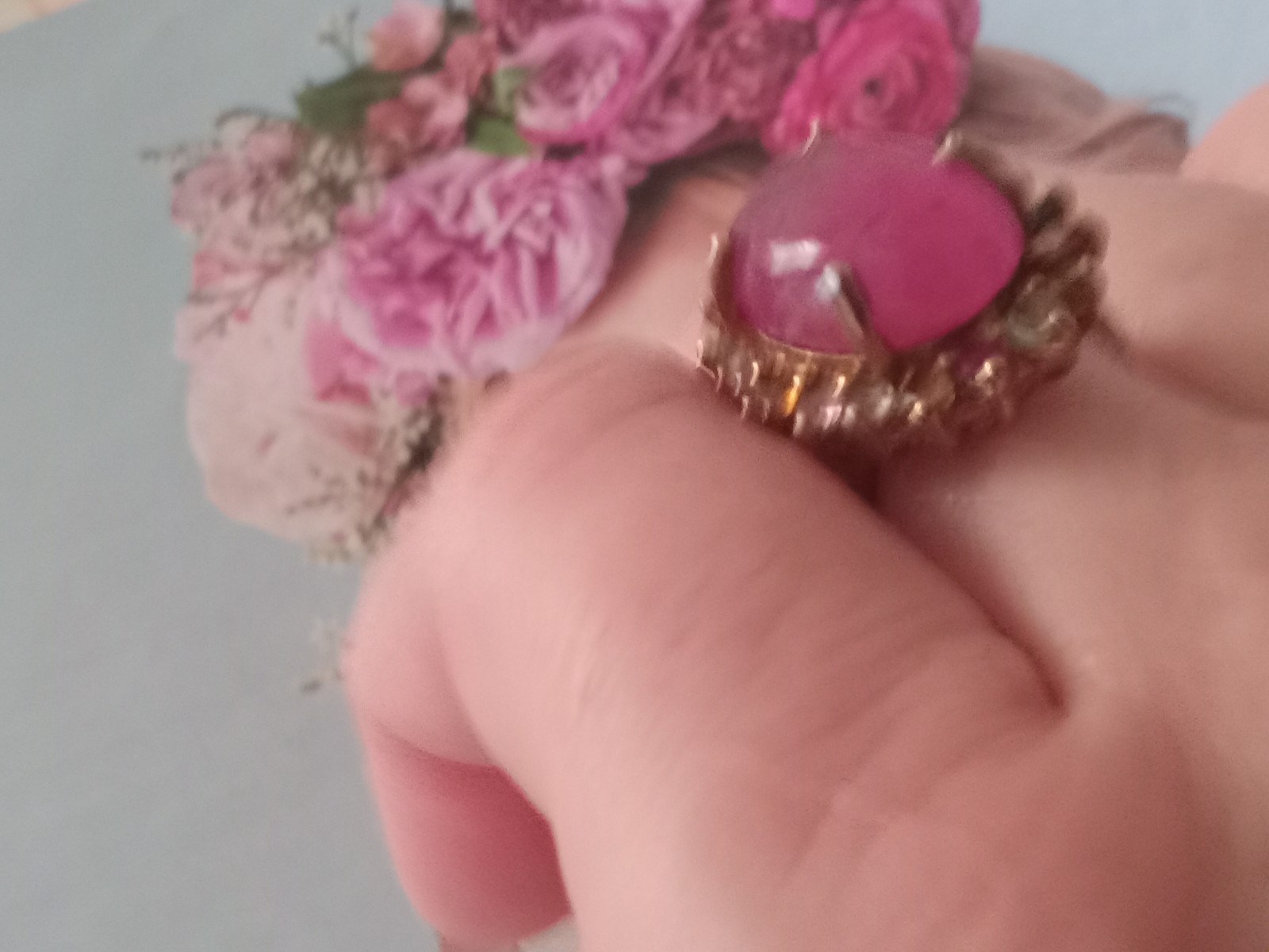 Ruby Ring Size 7 925 Sterling Silver Beautiful - image 14