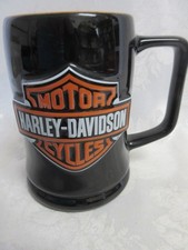Authentic Harley Davidson Raised Shield Logo 16 ounce Coffee Mug, New With Tags