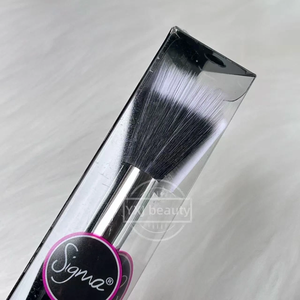 Nuevo Sigma Beauty F55 Pequeño Duo Cepillo de Fibra ~ Negro y Cromo ~ Tamaño Completo ~ Descontinuado Foto 2 de 4