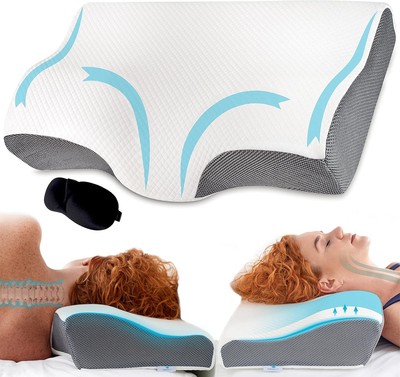 TheComfortZone Orthopädisches Memory Foam Kissen für Nacken- und Schulterstützschmerzen