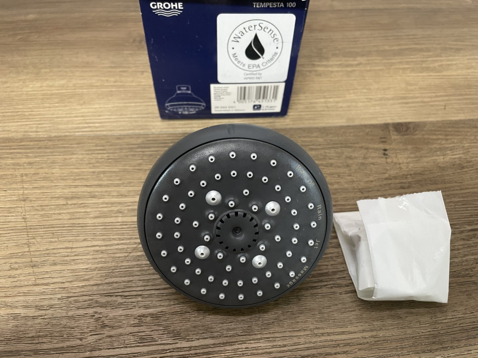 Grohe 26044EN1 Tempesta 1.75 GPM Multi Function Shower Head, Brushed Nickel