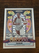 2025 Panini Prizm WNBA A’JA WILSON Groovy SP Las Vegas Aces #1