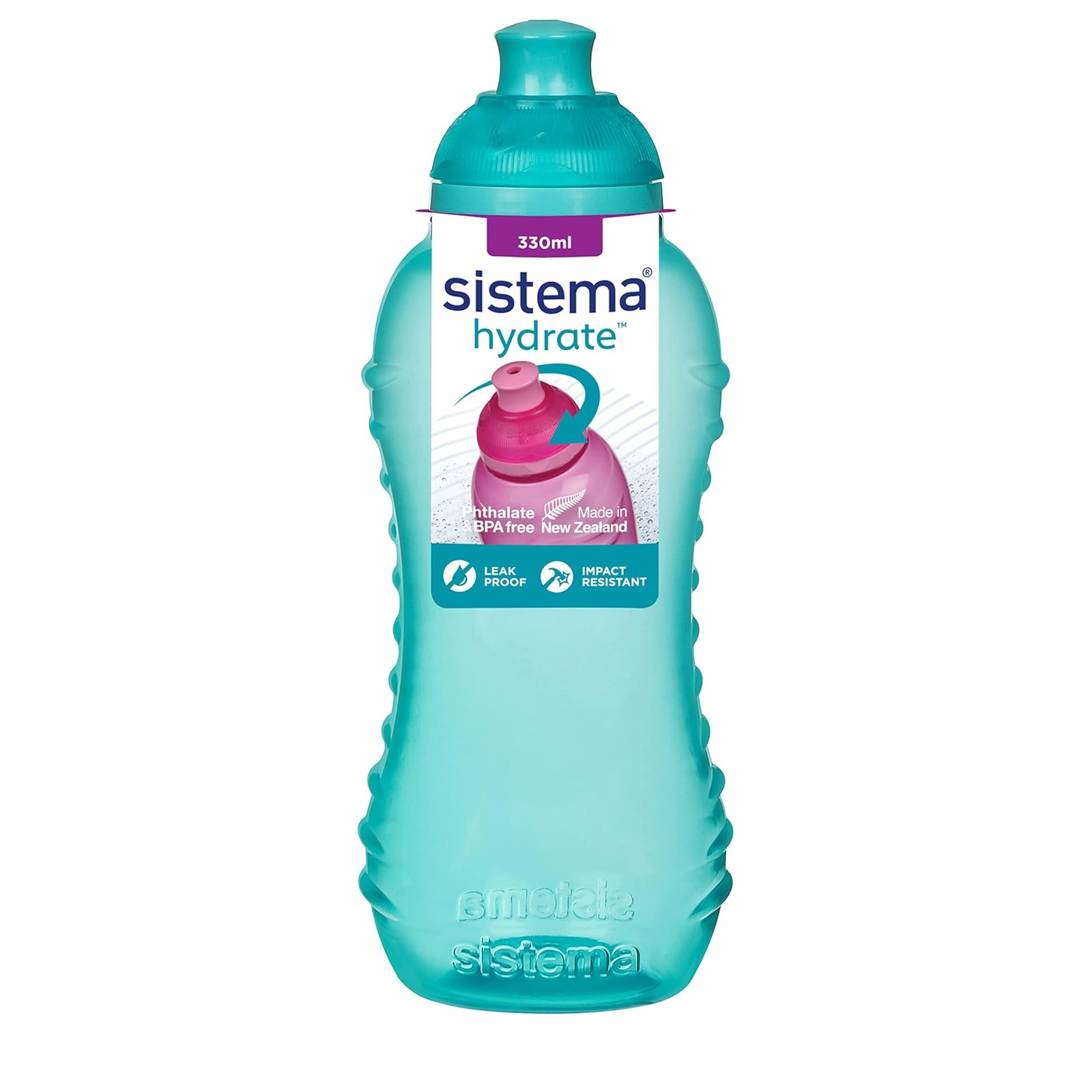 Sistema Twist n Sip Squeeze Kids Water Bottle Leakproof BPA Free 330ml
