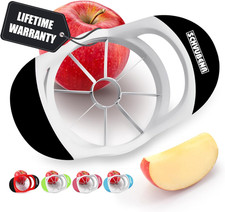 SCHVUBENR 3.5 Inch Apple Slicer - Professional Apple Cutter - Stainless Steel Ap