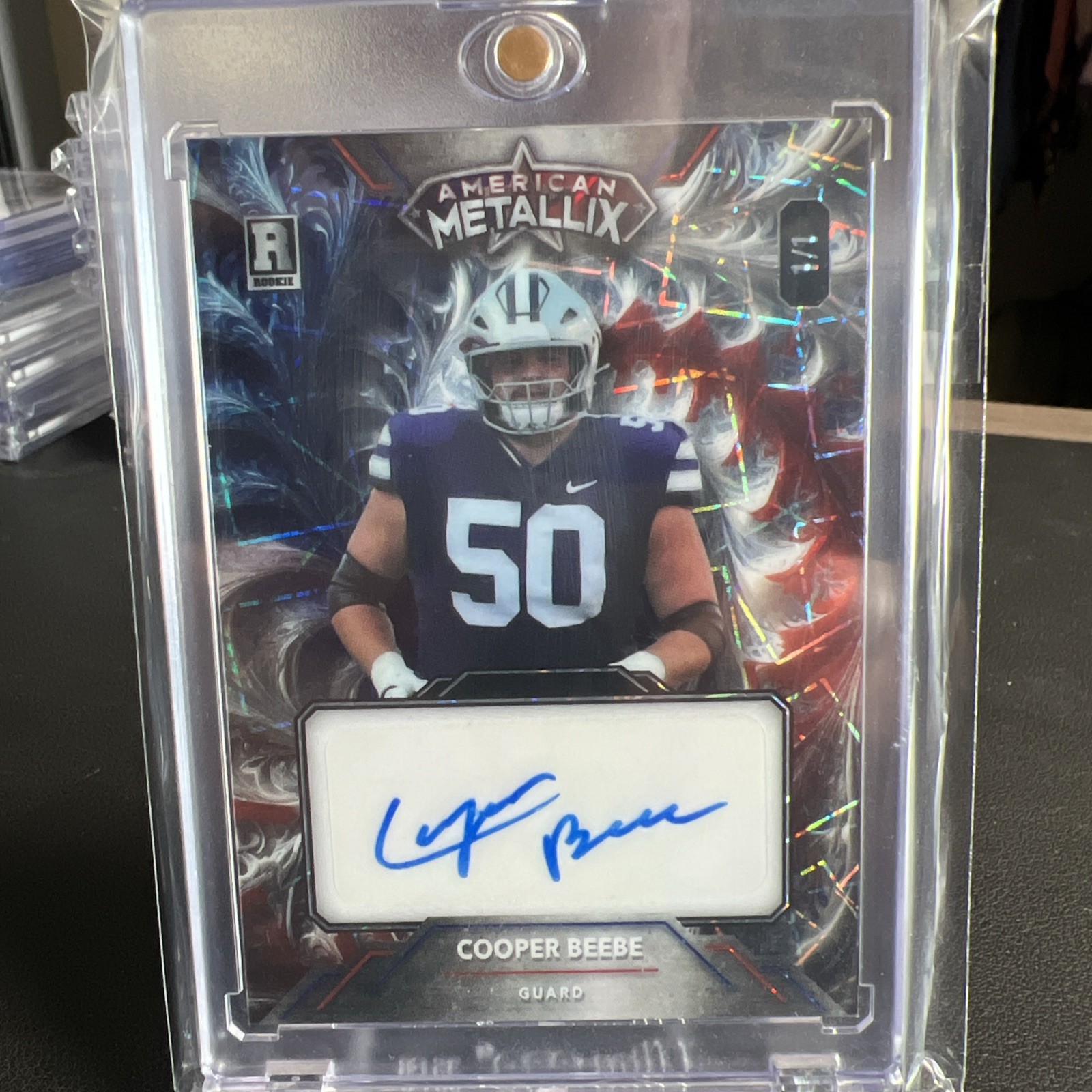 2023 Wild Card American Metallix Cooper Beebe Red White Blue 1 of 1 RC Auto -