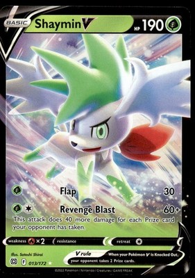 Pokemon TCG Brilliant Stars #013/172 Shaymin V NM