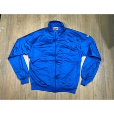 Nike Vintage Gray Tag Track Jacket Royal Blue Full Zip Paneled Mens L