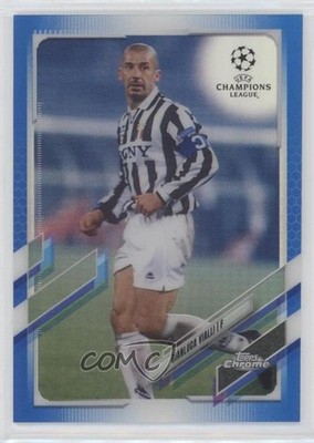 2020 Topps Chrome UEFA Champions League Blue Refractor /150 Gianluca Vialli 0sc3