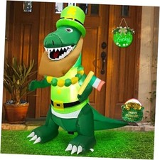 4FT Dinosaur St. Patrick's Day Inflatables Decorations Outdoor Blow Up