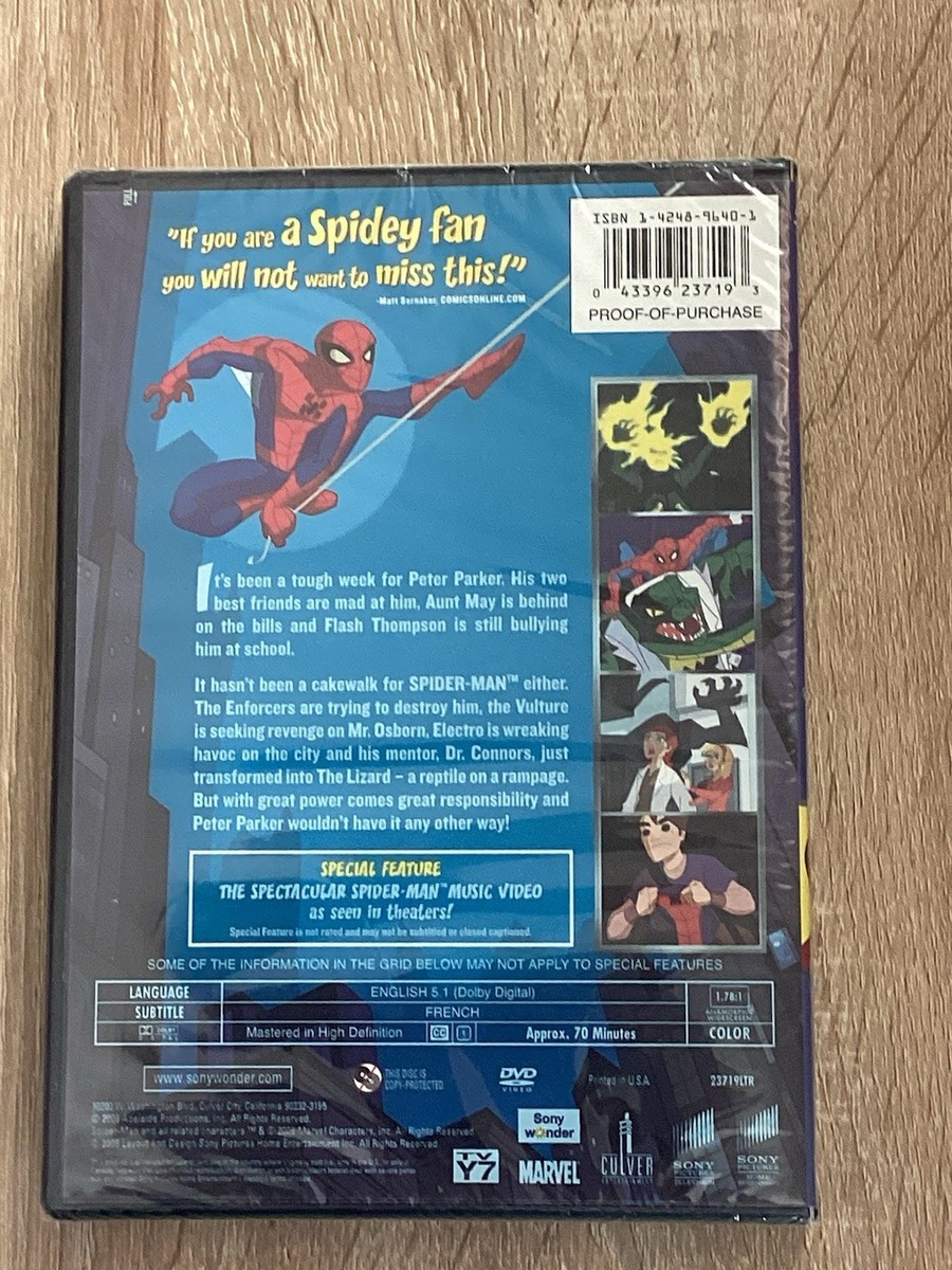 The Spectacular Spider-Man - Attack of the Lizard (DVD, 2008) for